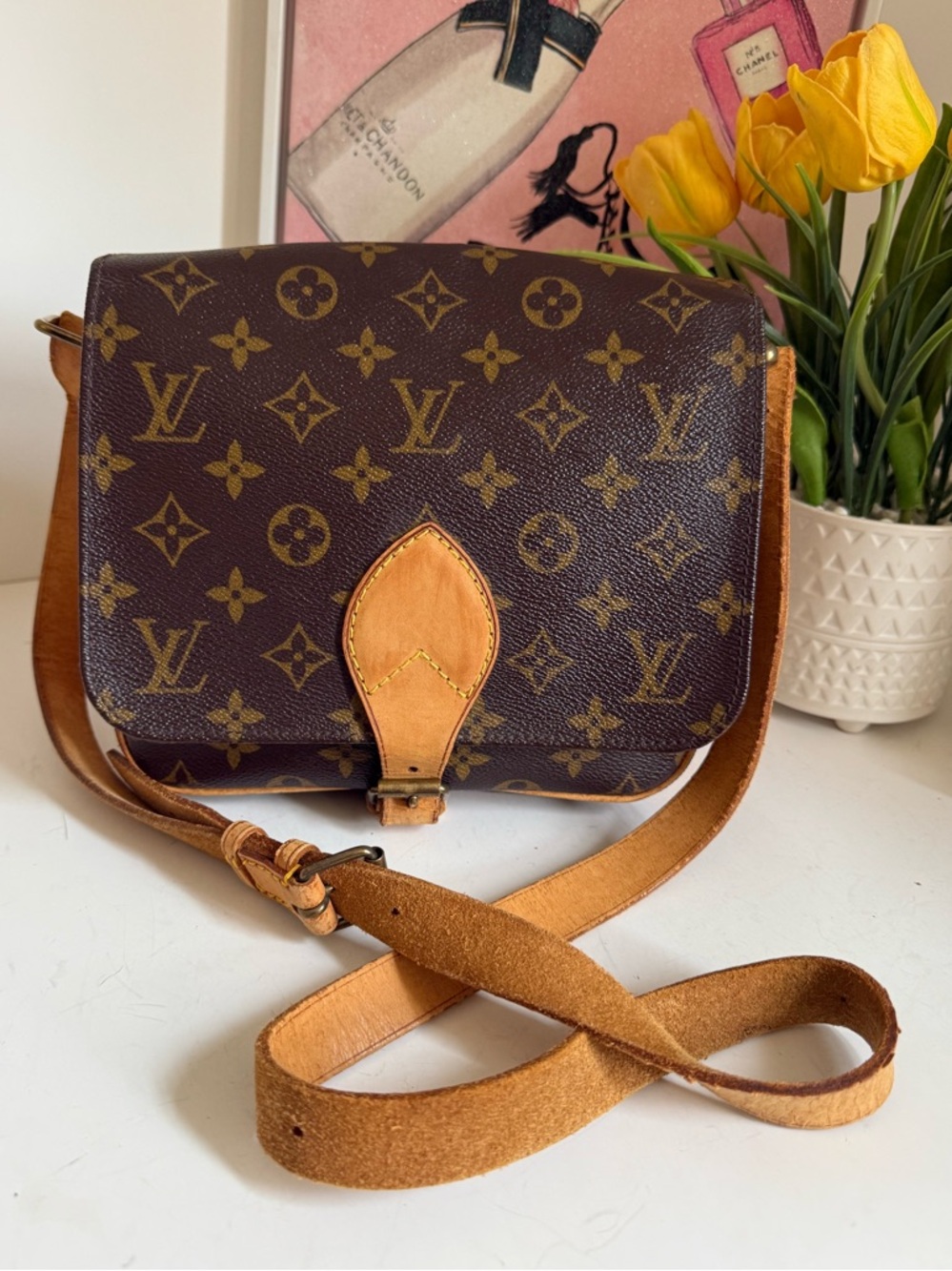 Louis Vuitton Cartouchiere MM  Monogram Crossbody Bag 🌟 - Picture 4 of 17
